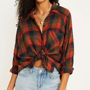 Urban Outfitters oversized plaid shirt